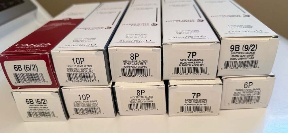 L'ANZA Healing Color Cream Haircolor Lot of 10 Assorted Blonde & Brown Shades